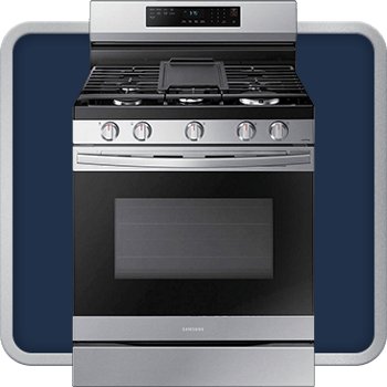 Samsung 6.0 cu. ft. Smart Freestanding GAS Range with No-Preheat Air Fry and Convection