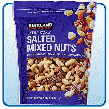 Kirkland Signature Extra Fancy Mixed Nuts, Salted, 2.5 lbs