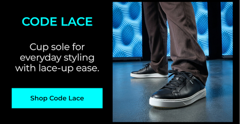 Shop Men's Code Lace | Cup sole for everyday styling with lace-up ease.