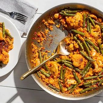 Cauliflower and Bean Paella