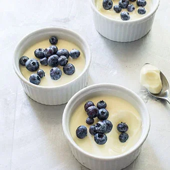 Lemon Posset with Berries
