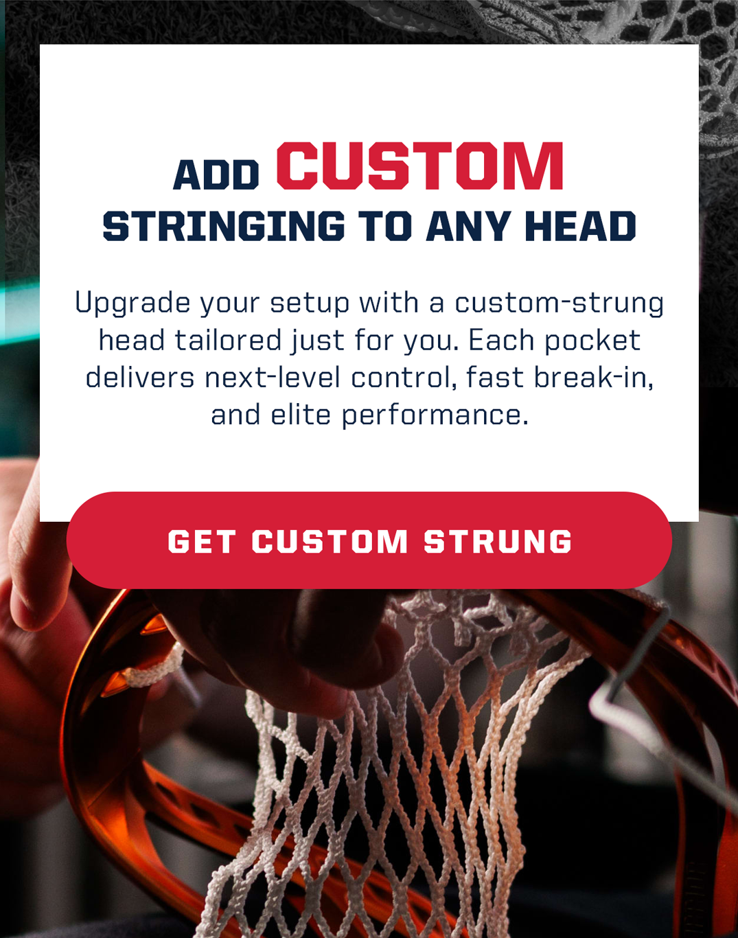 Custom Stringing Lax.com