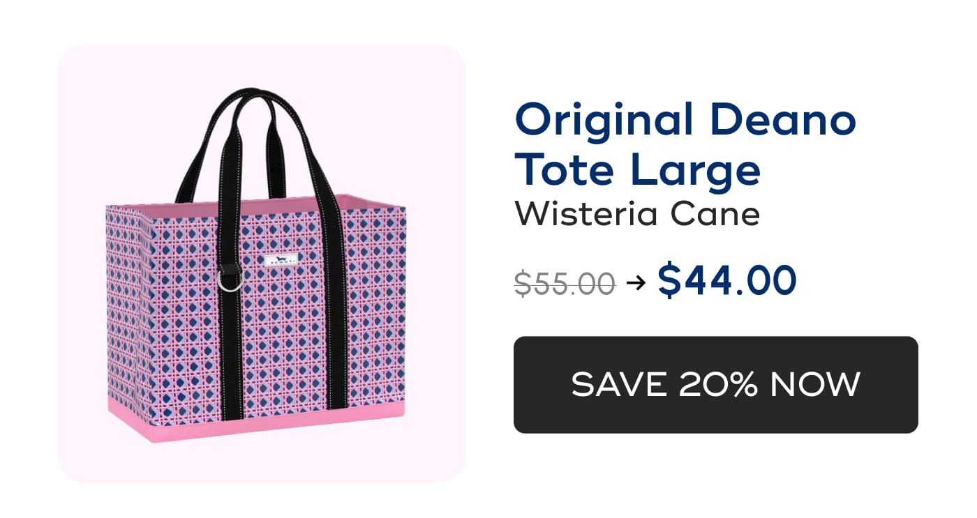 Original Deano Tote Large. Wisteria Cane. $55.00 → $44.00. SAVE 20% NOW