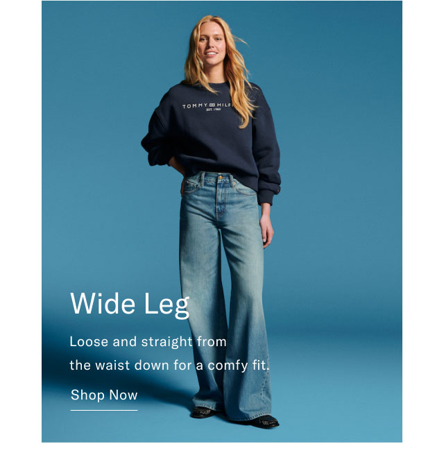  wide Leg Loose and straight from the waist down for a comfy fit. Shop Now