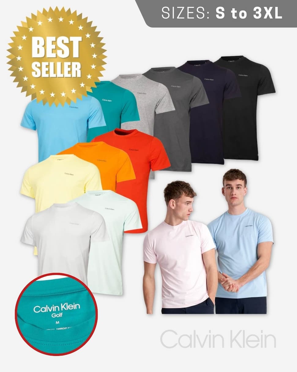 Calvin Klein Mens Newport Moisture Wicking Breathable Lightweight T-Shirt