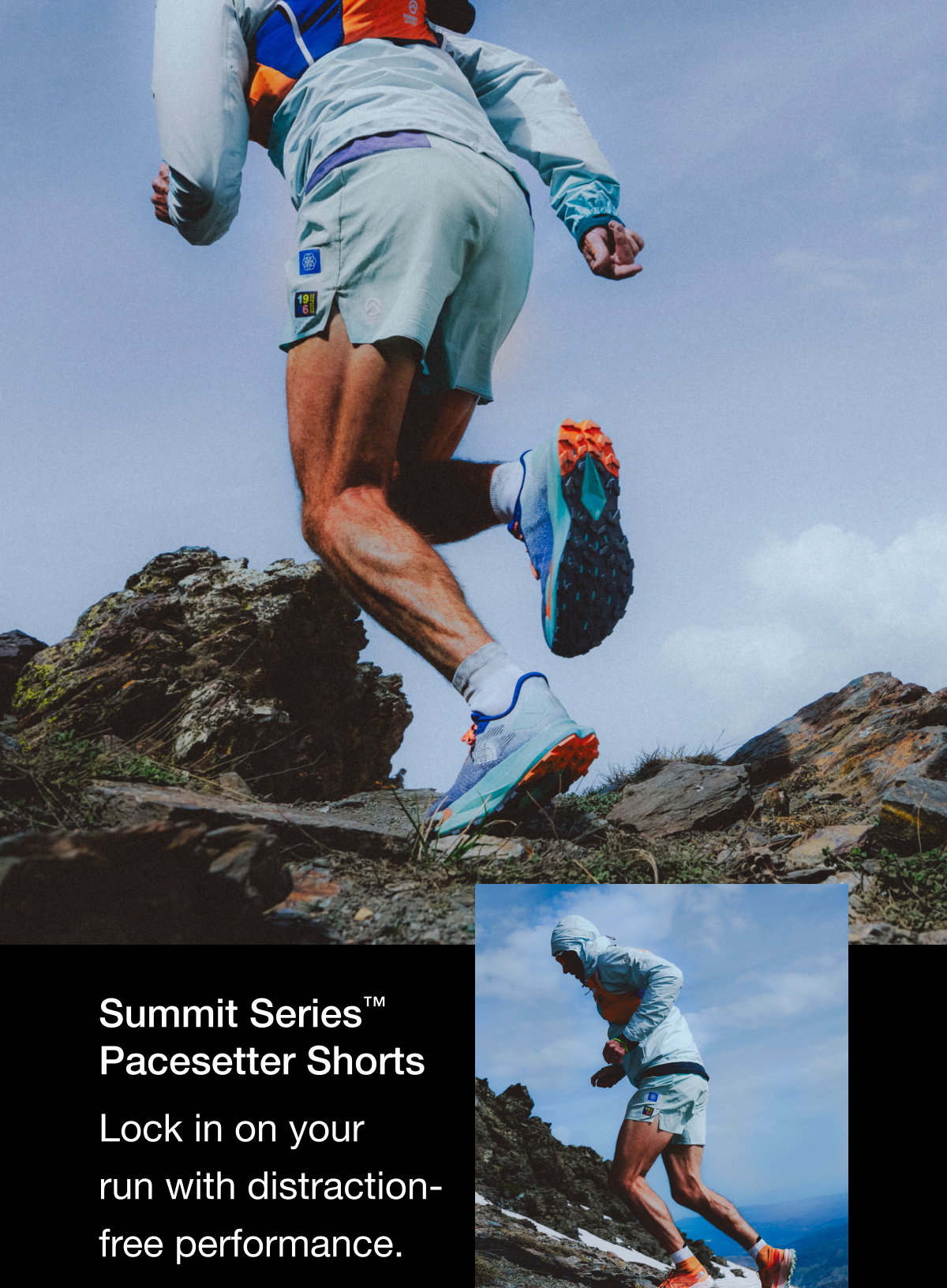 Summit Series Pacesetter Shorts. Lock in on your run with distraction-free performance.