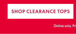 Clearance Tops $14.99