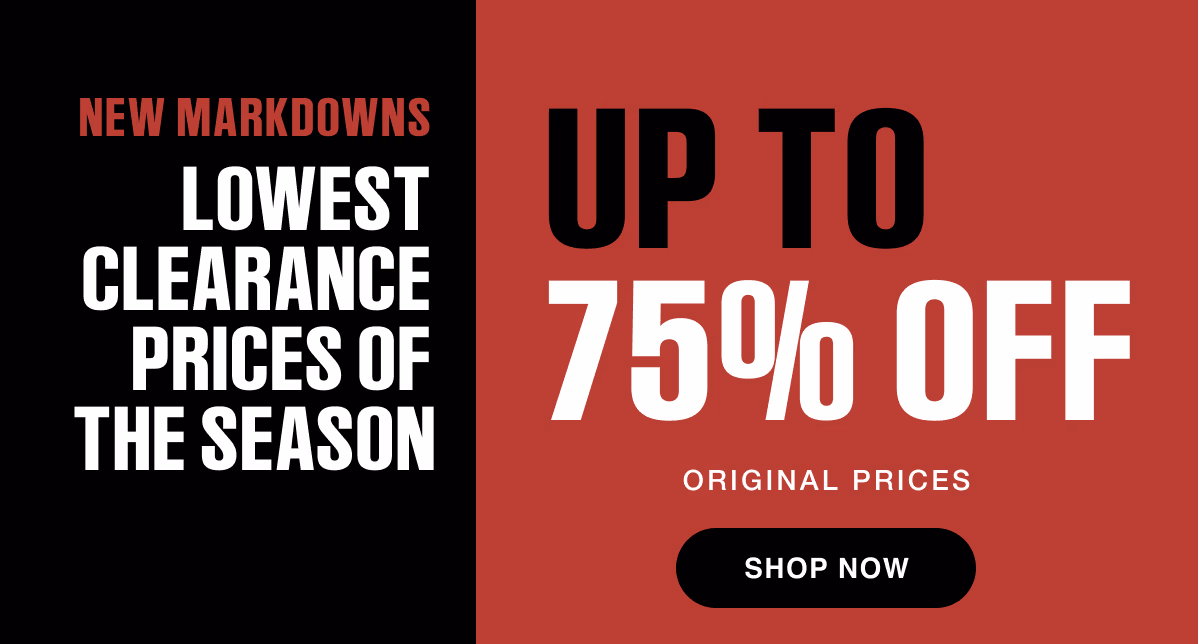 Lowest Prices of the Season Up to 75% Off 