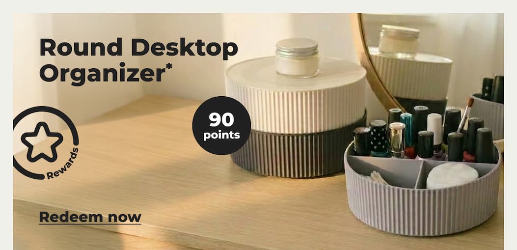 Round Desktop Organizer* - Redeem now