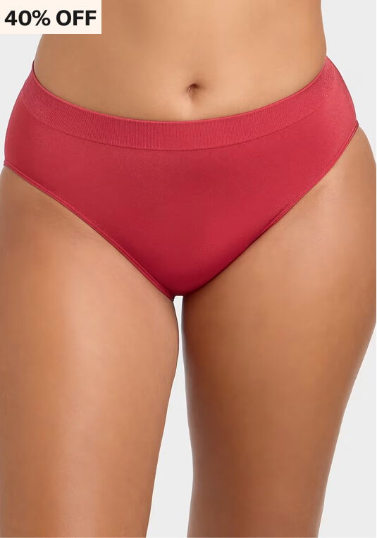 Wacoal B-Smooth Hi-Cut Brief Color: Regina Red