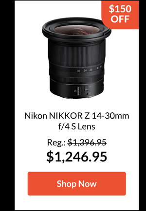 Nikon NIKKOR Z 14-30mm f/4 S Lens