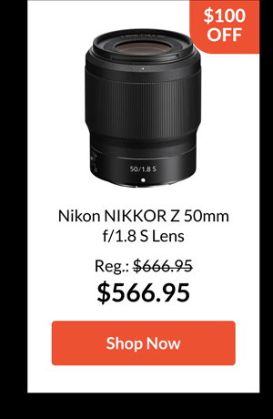 Nikon NIKKOR Z 50mm f/1.8 S Lens