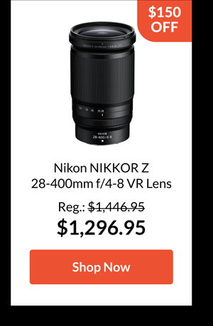 Nikon NIKKOR Z 28-400mm f/4-8 VR Lens