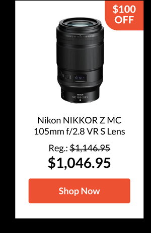 Nikon NIKKOR Z MC 105mm f/2.8 VR S Lens