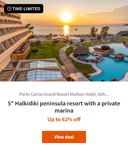 5* Halkidiki peninsula resort with a private marina