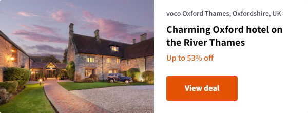 Charming Oxford hotel on the River Thames