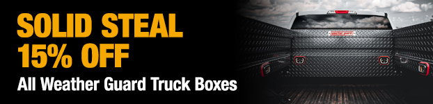 15% Off All Weather Guard Truck Boxes