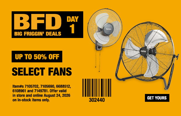 Big Friggin' Deals, Up to 50% Off Select Fans, One Day Only 