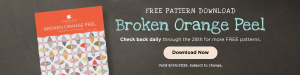 Back to school free pattern download: Broken Orange Peel