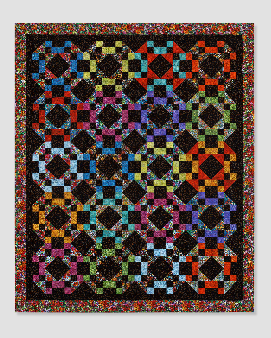 Garden Trellis Quilt with Misty