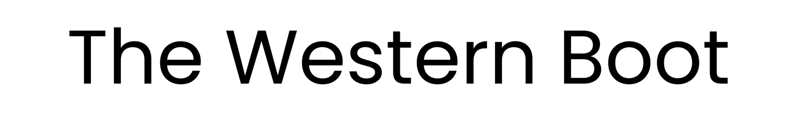 The Western Boot