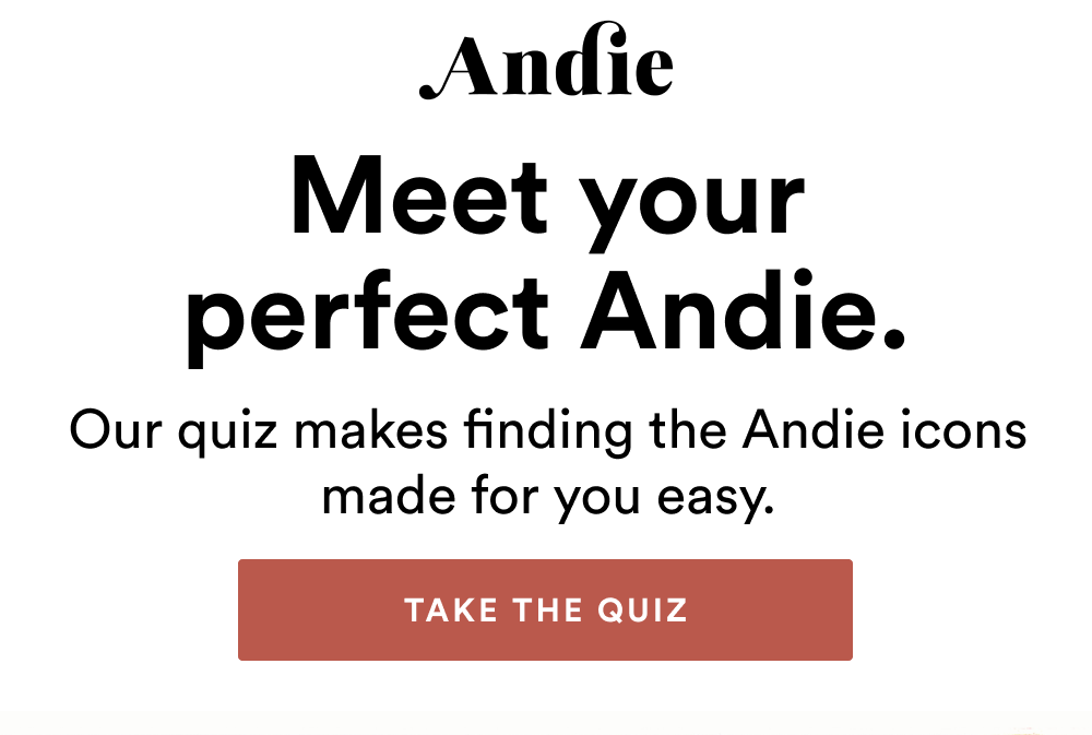 Meet your perfect Andie. [TAKE THE QUIZ]