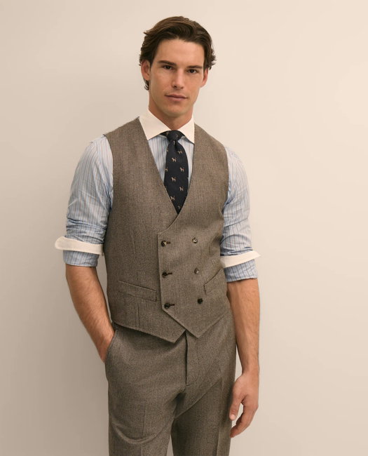 Image of Classic Fit Wool Mini-Houndstooth 1818