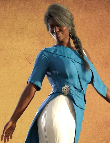 dForce African Evening Outfit for Genesis 9