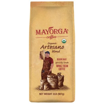 Mayorga Coffee Organic Artesano Blend Medium Roast Whole Bean Coffee
