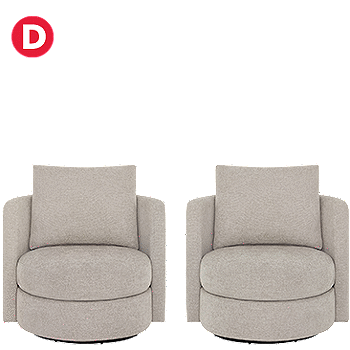 Thomasville Davos Fabric Swivel Chair