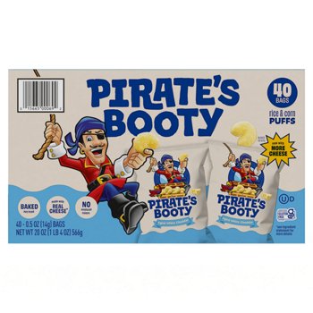Pirate’s Booty Aged White Cheddar Rice & Corn Puffs