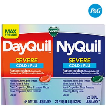 Vicks DayQuil + NyQuil Severe Cold & Flu LiquidCaps