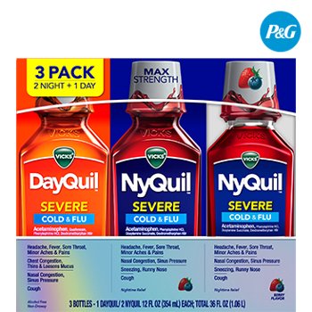 Vicks DayQuil + NyQuil Severe Cold & Flu Liquid