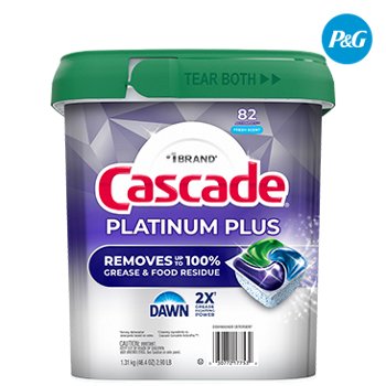 Cascade Platinum Plus Dishwasher Detergent Pods