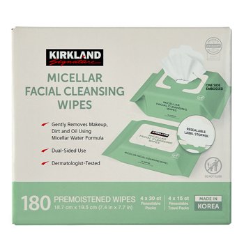 Kirkland Signature Micellar Facial Cleansing Wipes