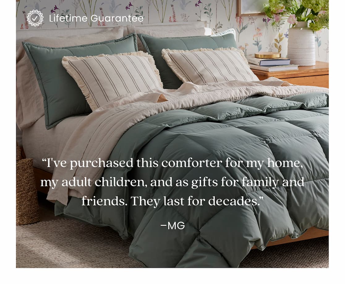 Lifetime guarantee