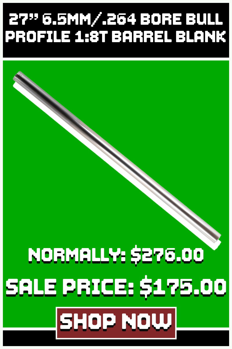 FAXON 27 6.5MM/.264 BORE BULL PROFILE 1:8T BARREL BLANK