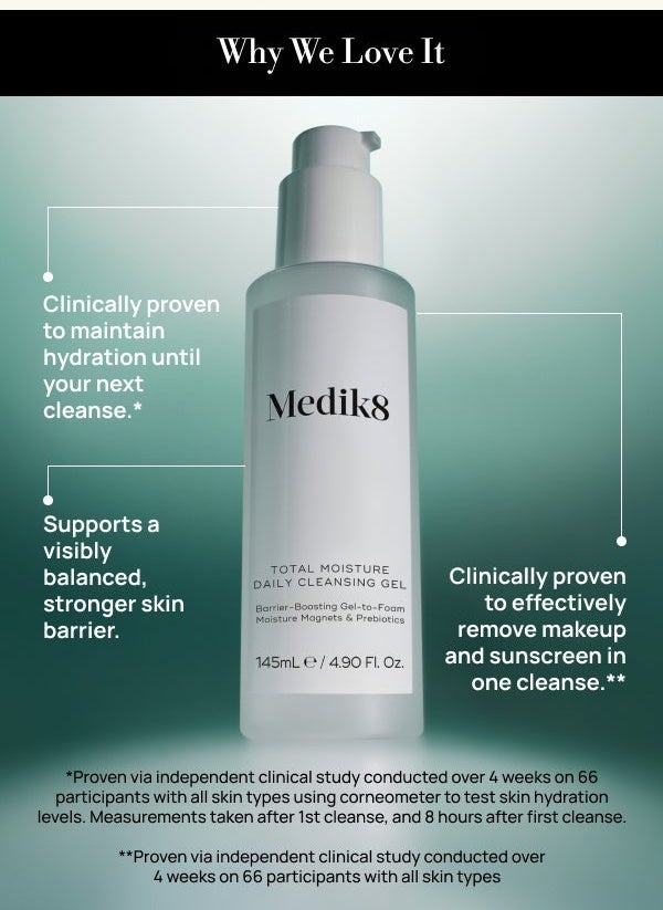 Medik8 Total Moisture Daily Cleansing Gel 145ml