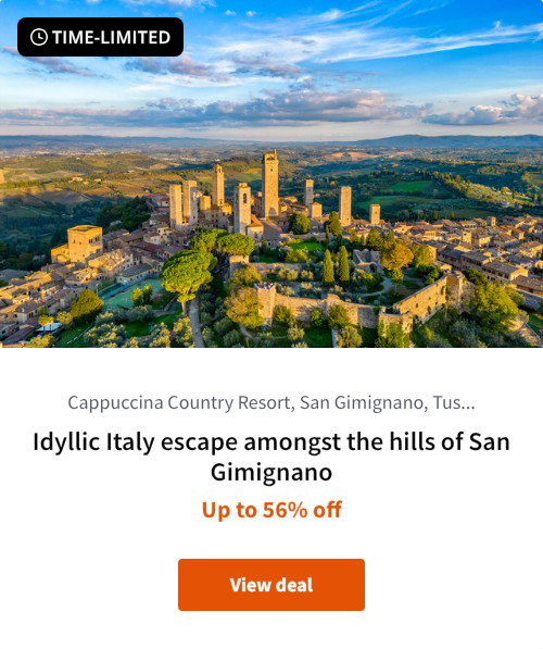 Idyllic Italy escape amongst the hills of San Gimignano