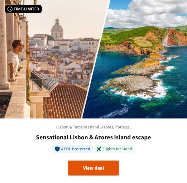 Sensational Lisbon & Azores island escape
