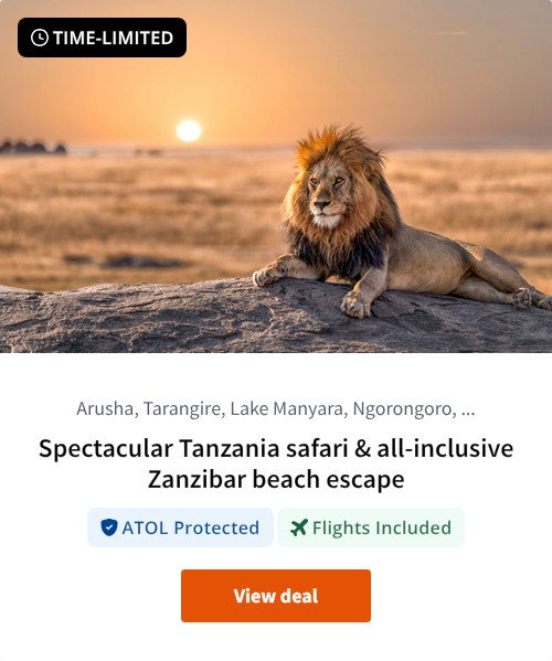 Spectacular Tanzania safari &amp; all-inclusive Zanzibar beach escape