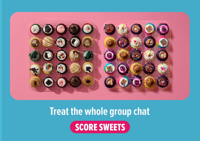 Treat the whole group chat! Score the All the Flavors cupcake 50-Pack now.