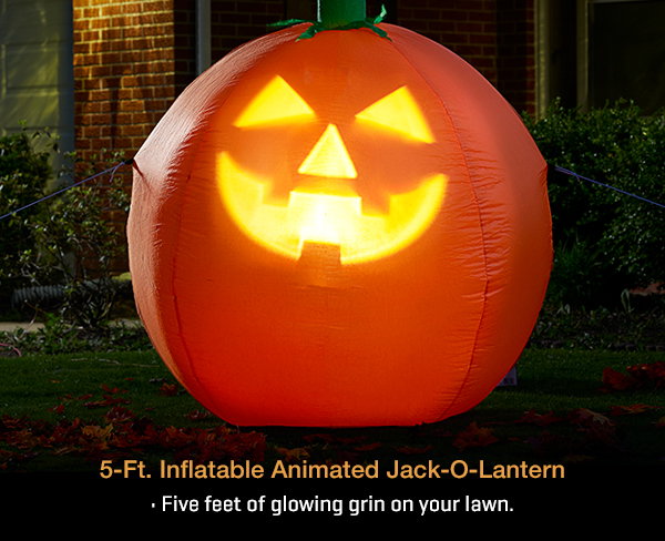 5-Ft. Inflatable Animated Jack-O-Lantern
