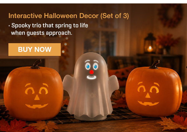 Interactive Halloween Decor (Set of 3)