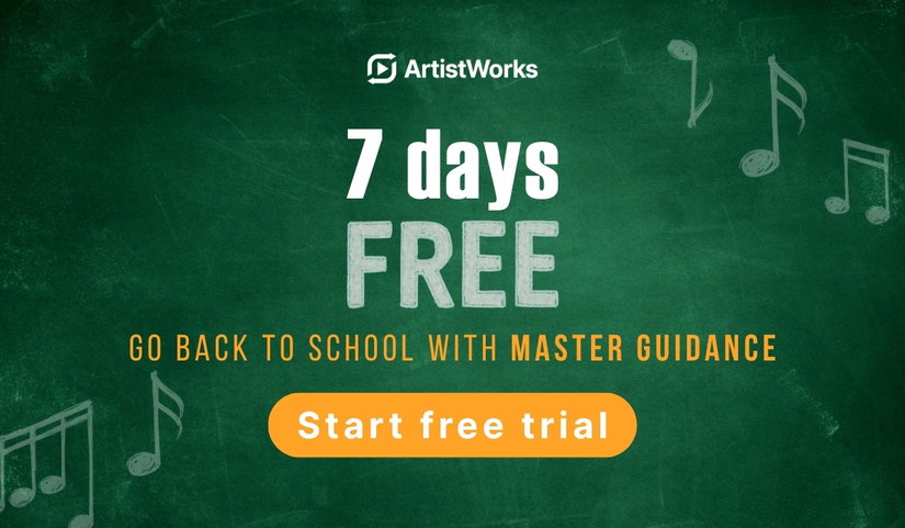 ArtistWorks: 7 Day Free Trial Awaits. Start today.