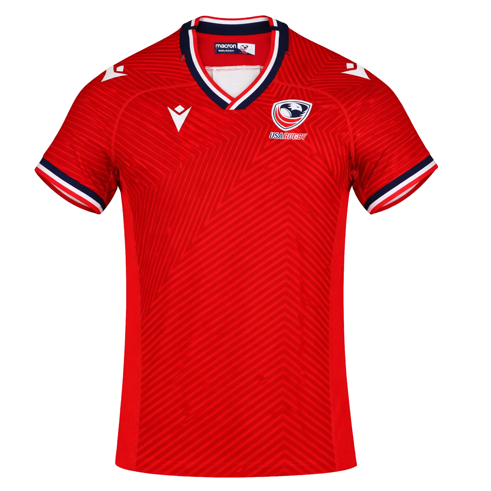 Image of USA Rugby 24/25 Red Replica Training Jersey by Macron