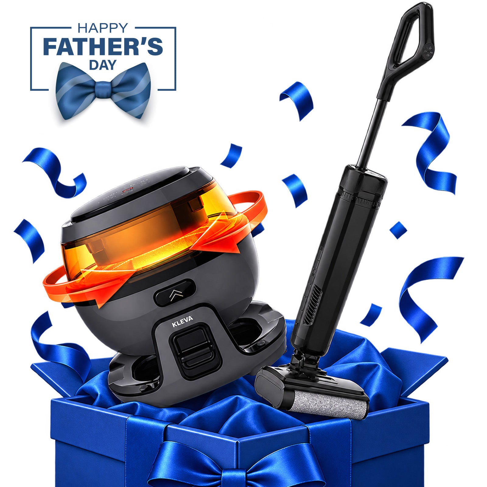 Dad's Deluxe Crisp & Clean Kit — Spin Crisp Air Fryer + FX5 Floor Washer