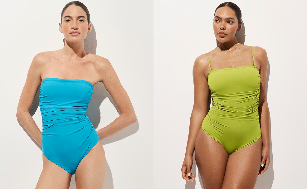 Gemma Ruched Bandeau One-Piece