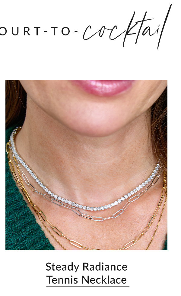 Steady Radiance Tennis Necklace