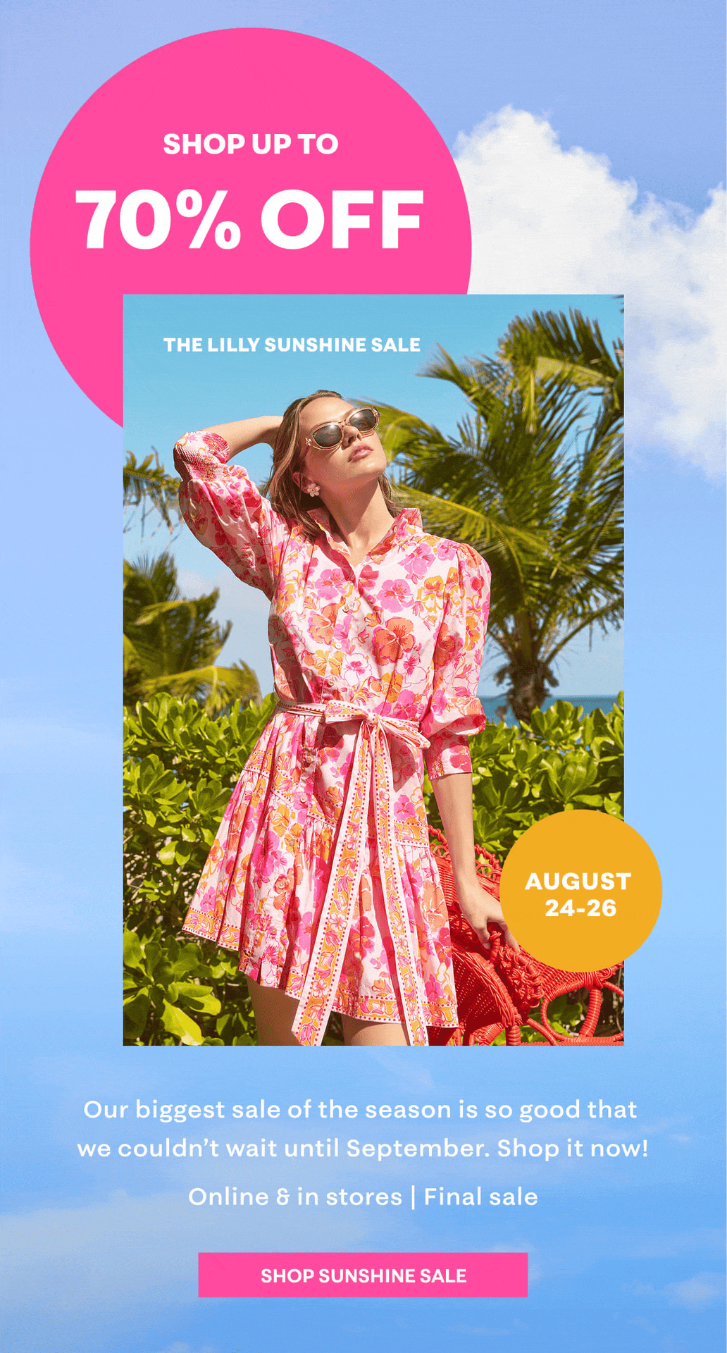 The Lilly Sunshine Sale